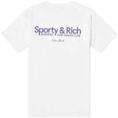 Sporty & Rich Running & Health Club T-Shirt White back