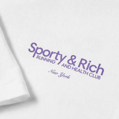 Sporty & Rich Running & Health Club T-Shirt White closeup