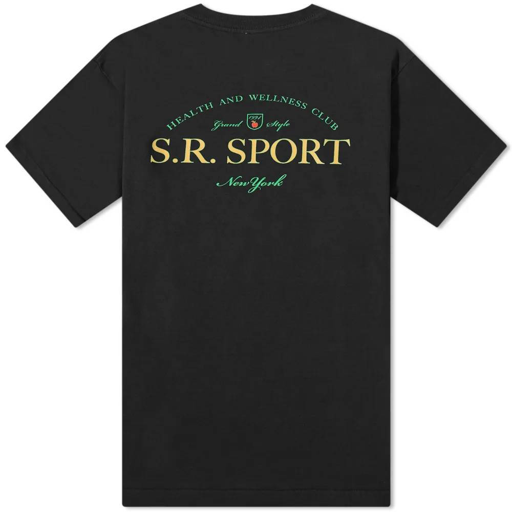 Sporty & Rich Wimbledon T-Shirt Black back