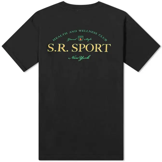 Sporty & Rich Wimbledon T-Shirt Black back
