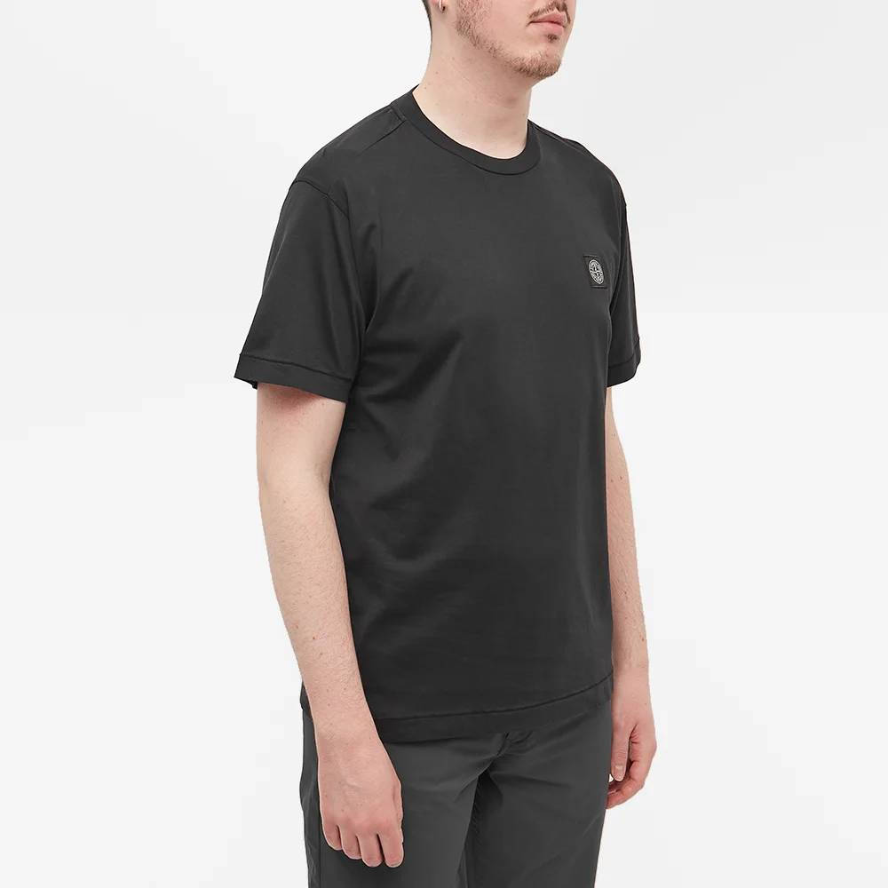 Stone island patch t on sale shirt