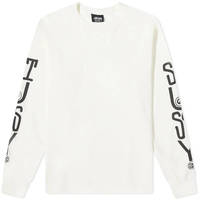 Stussy Classic Stack Pigment Dyed Lng Sleeve T-Shirt Natural