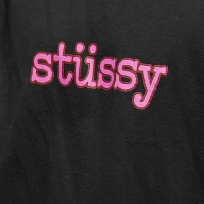 Stussy Typewriter T-Shirt Black logo