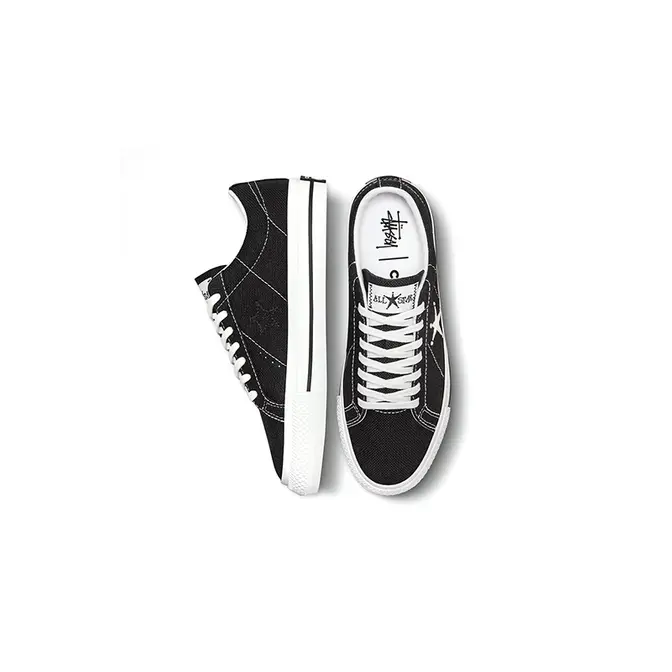 Stussy x Converse One Star Low Black White 173120C Top