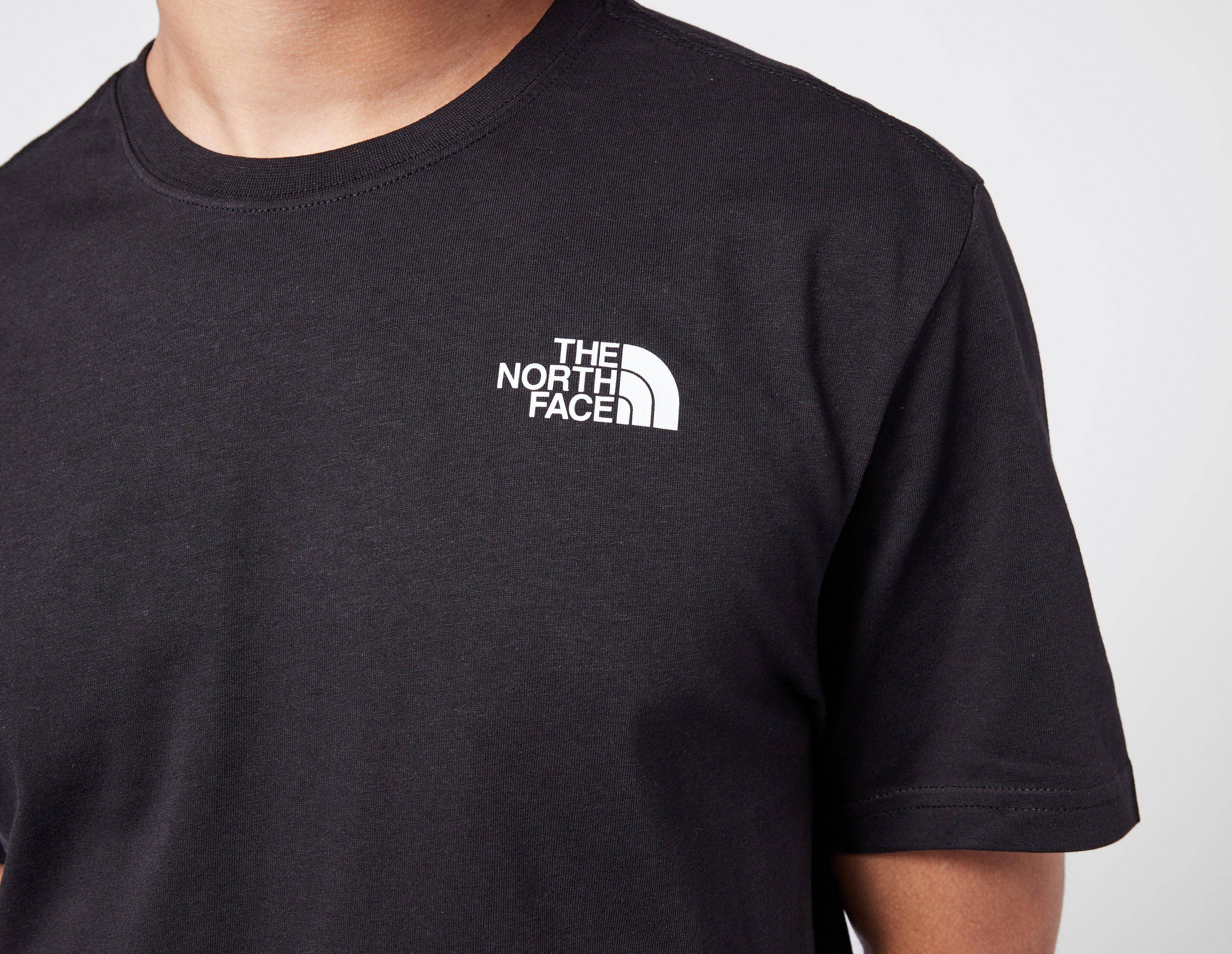 The North Face Red Box Celebration T-Shirt Logo Closeup