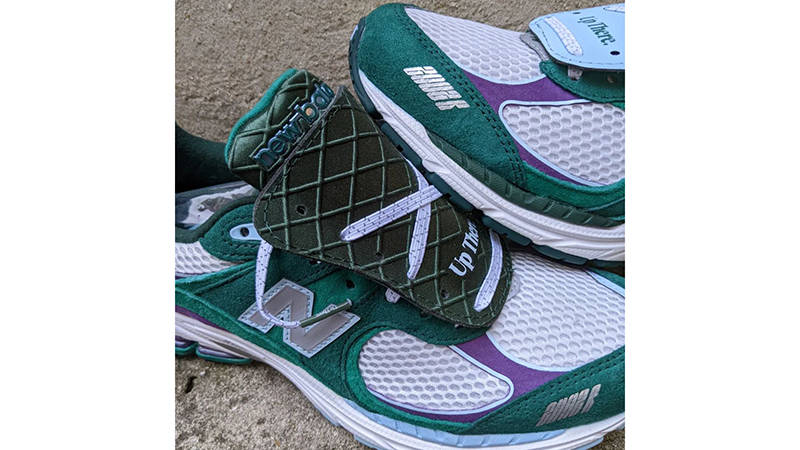 Up There x New Balance 2002R Backyard Legends Green Detail