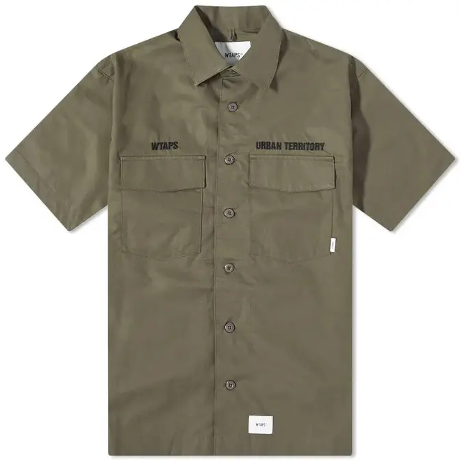WTAPS Buds Short Sleeve Shirt Olive Drab feature