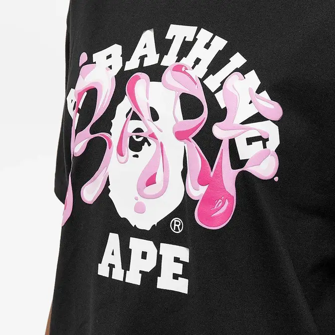 A Bathing Ape Marble Camo Liquid College T-Shirt | Where To Buy