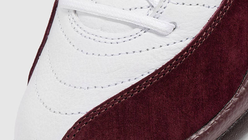 A Ma Maniere x Air Jordan 12 White Burgundy Crush DV6989-100 Detail