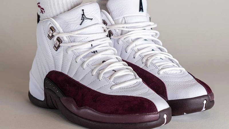 A Ma Maniere x Air Jordan 12 White Burgundy Crush