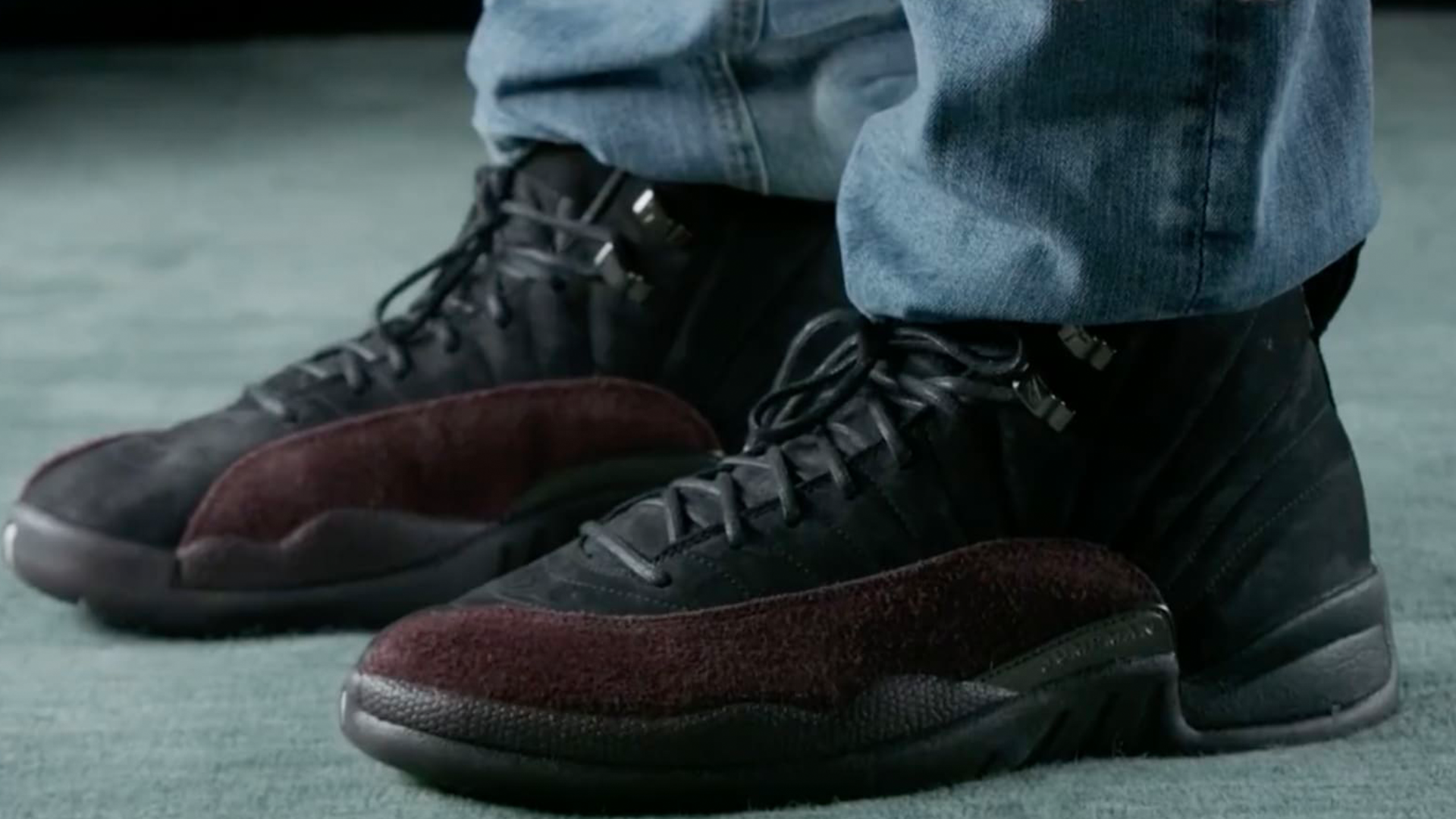 A Ma Maniere x Air Jordan 12 Black Burgundy Crush