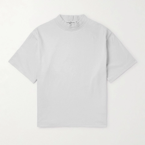 Acne Studios Elco Chain Cotton Jersey T-Shirt Off White Feature