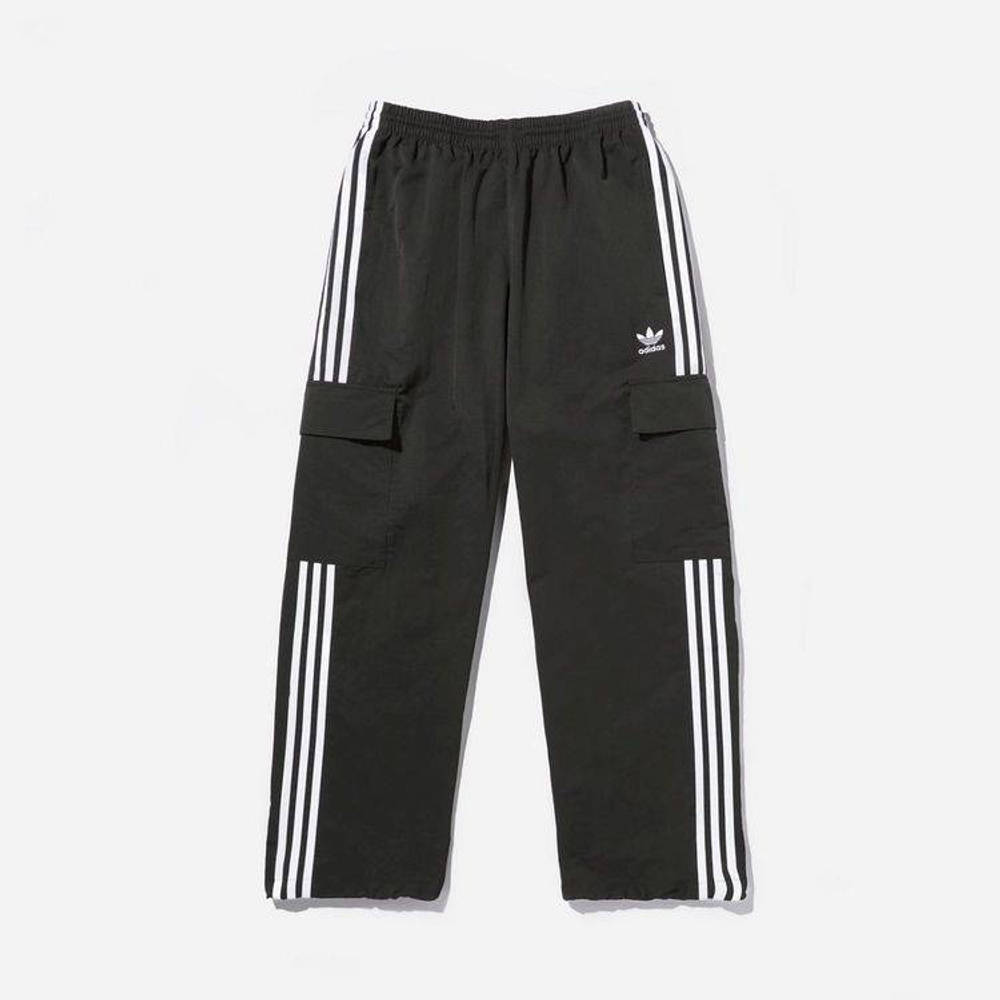 adidas 3 Stripes Cargo Track Pants - Black | The Sole Supplier