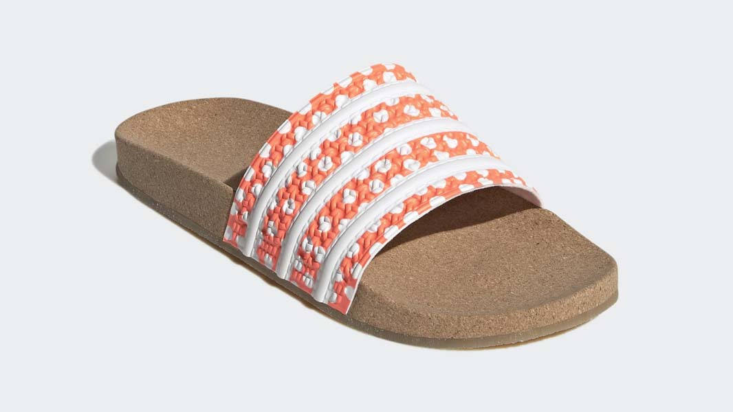 adidas Adilette Slides Beam Orange Gum Front