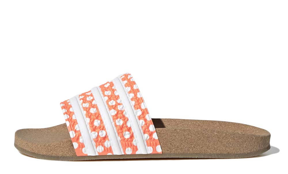 adidas Adilette Slides Beam Orange Gum