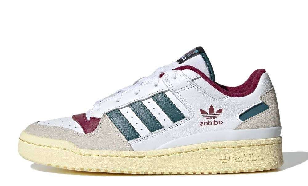 adidas Forum Low CL White Teal Burgundy