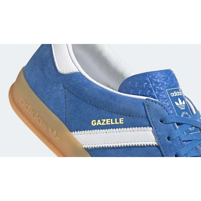  adidas Originals Gazelle Indoor Shoes Men H06260  (Bluebird/Foot), Size 8.5