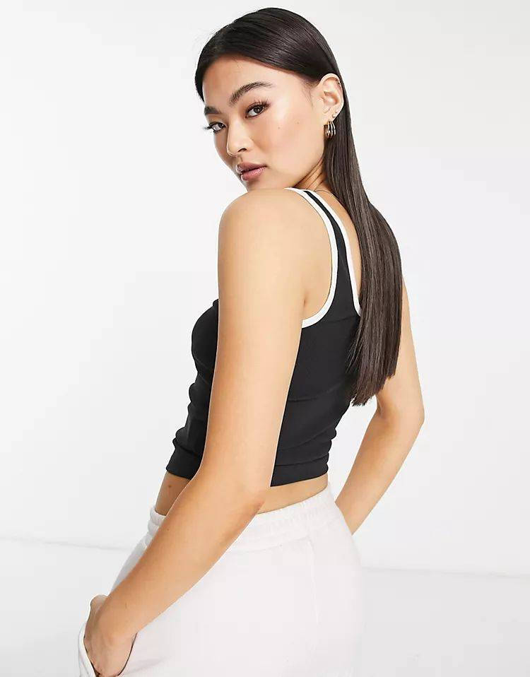 adidas Originals Always Original Lace Up Tank Top Black Backside