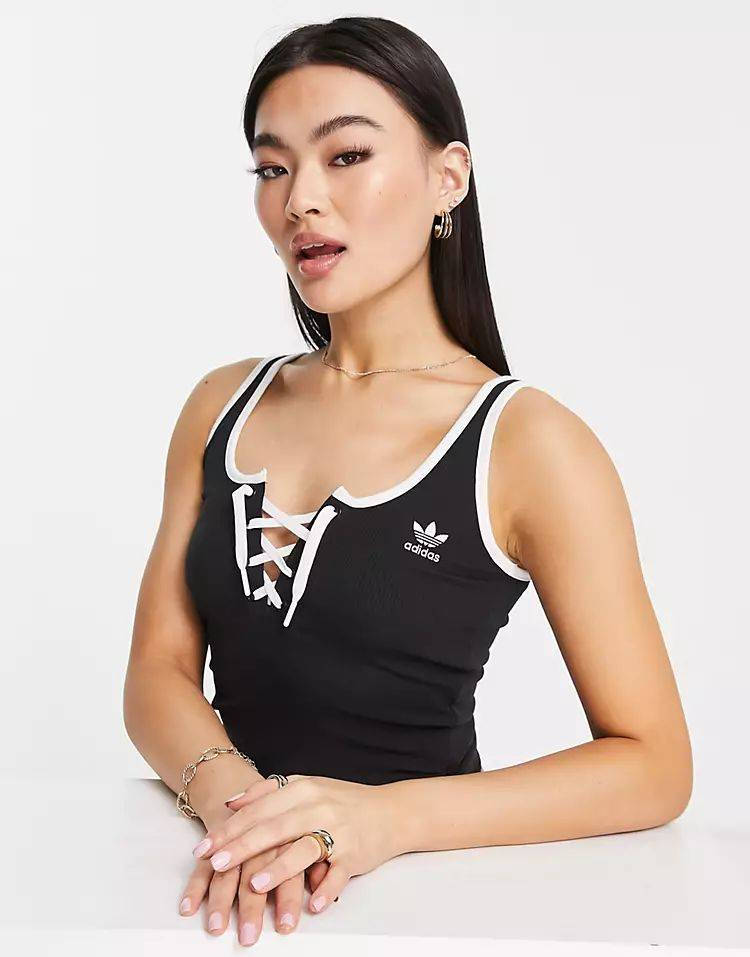 adidas 'Always Original' Lace Up Tank Top | Where To Buy