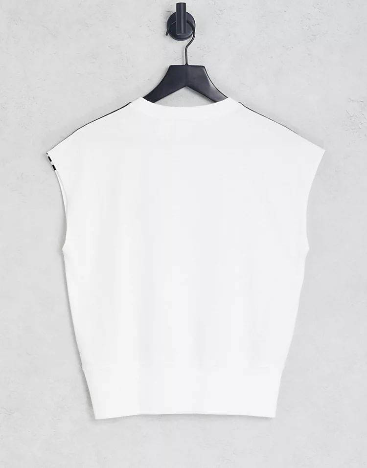 adidas Originals Deep Waistband T-shirt White Backside