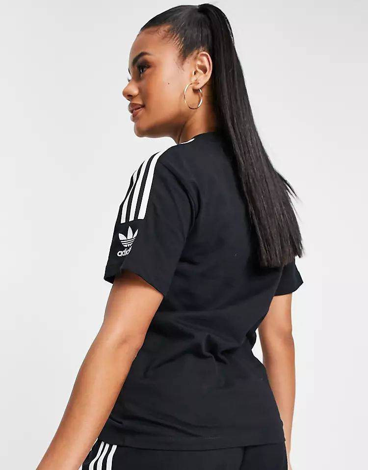 adidas Originals Three Stripe T-shirt Black Backside