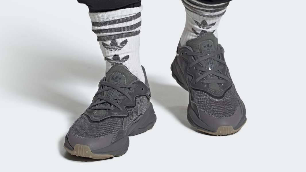 adidas Ozweego Grey Core Black On Foot