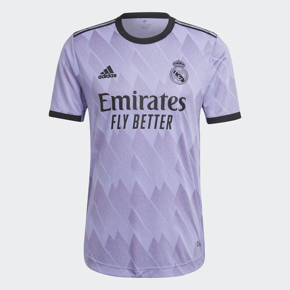 adidas Real Madrid 22 23 Away Authentic Jersey Light Purple feature