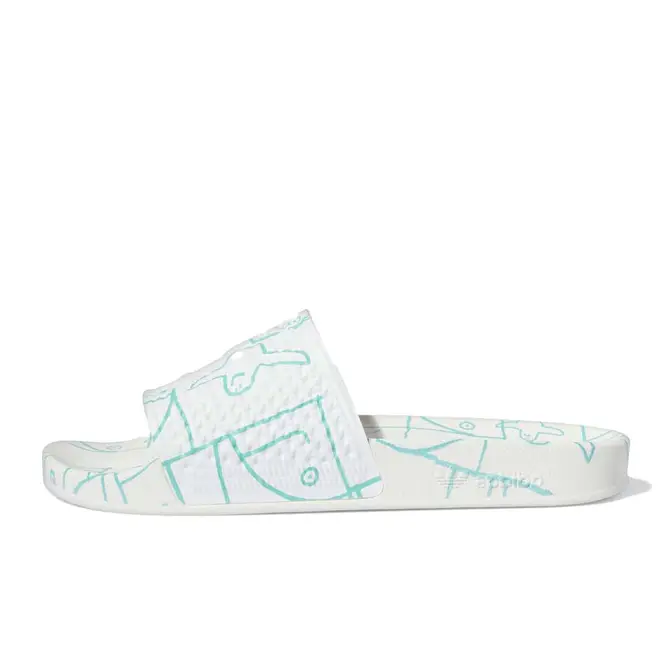 adidas Shmoofoil Slides White Mint | Where To Buy | GW3161 | The Sole ...