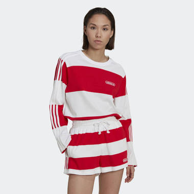adidas Striped Long Sleeve Sweatshirt