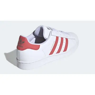 Adidas superstar deals red and white