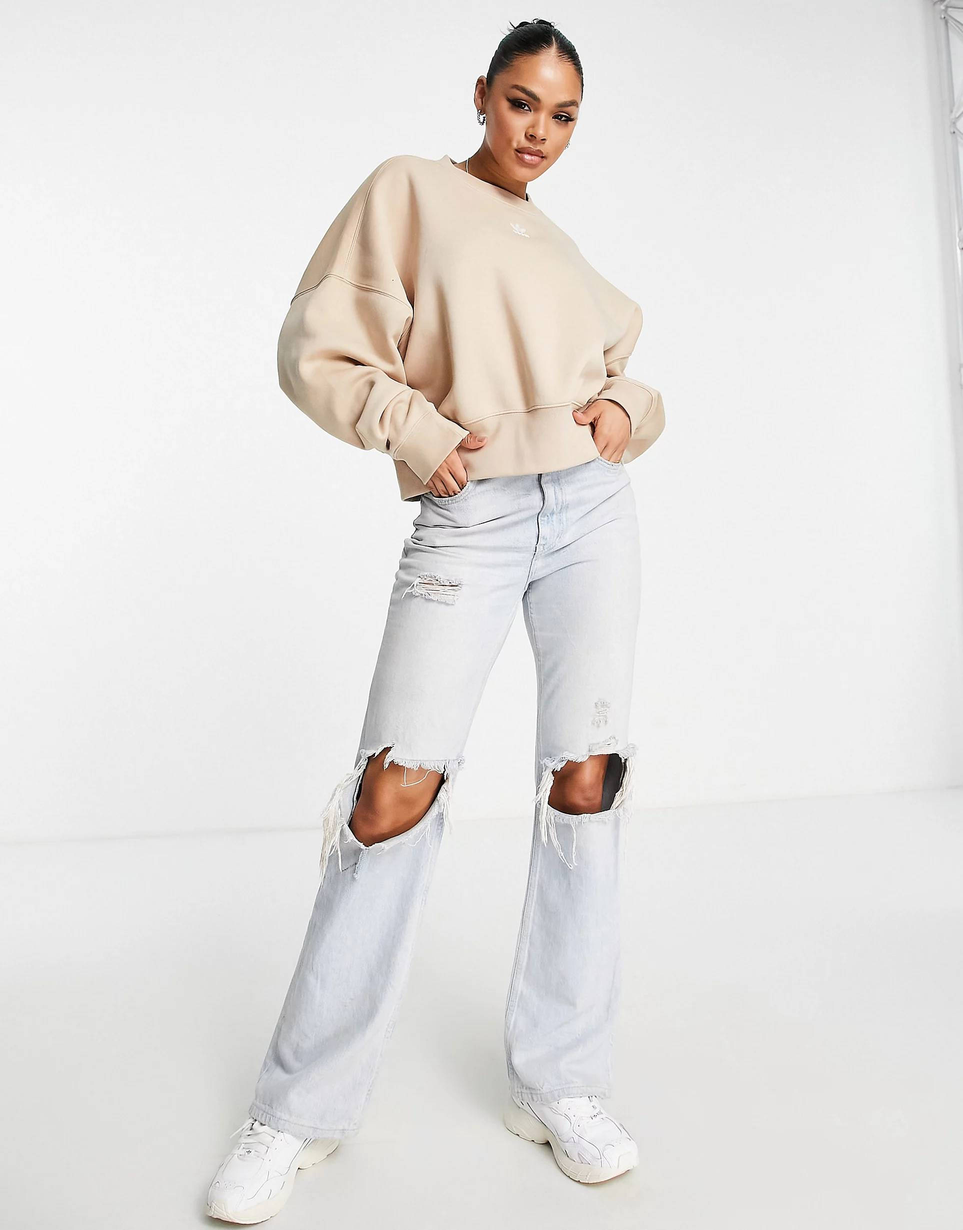 adidas Sweatshirt Light Beige full