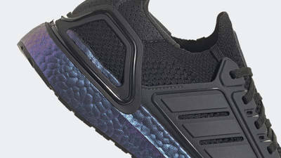 adidas Ultra Boost 19.5 DNA Black Boost Blue Closeup