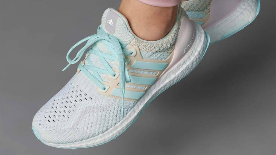 adidas Ultra Boost 5.0 DNA Off White Almost Blue On Foot