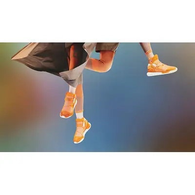 adidas Y-3 Qasa High Orange HQ3734 on feet