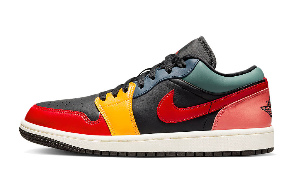 jordans black yellow red