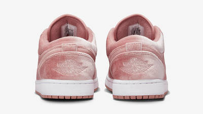 Air Jordan 1 Low Pink Velvet DQ8396-600 Back