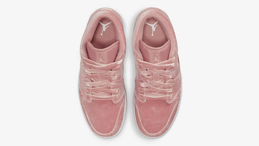 Air Jordan 1 Low Pink Velvet DQ8396-600 Top