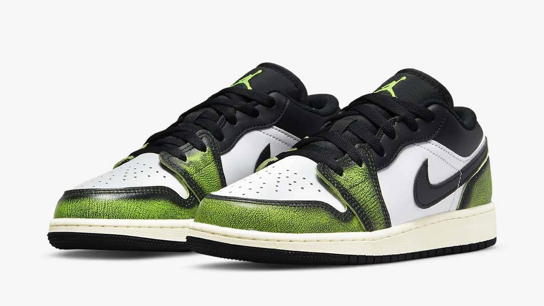 Air Jordan 1 Low SE GS Electric Green Front