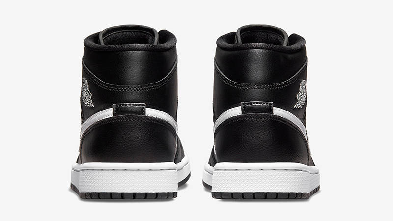 Air Jordan 1 Mid Black White DV0991-001 Back