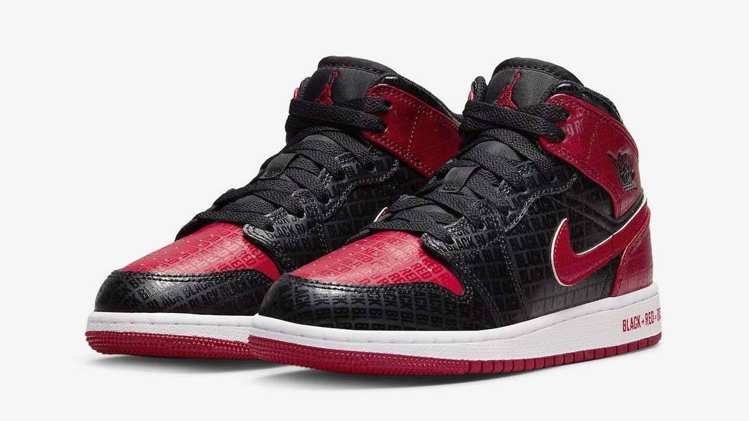 Air Jordan 1 Mid GS Bred Front
