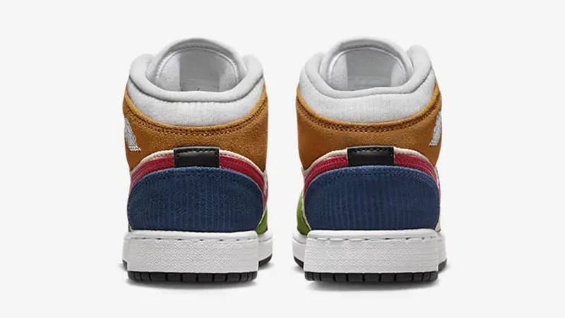 Air Jordan 1 Mid GS Multi Material DR6957-100 Back