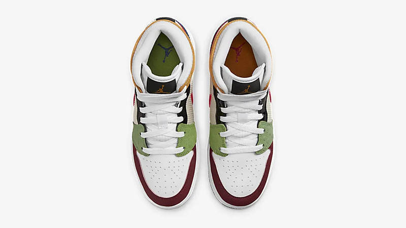 Air Jordan 1 Mid GS Multi Material DR6957-100 Top