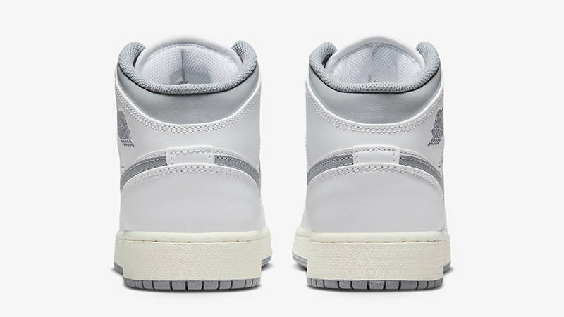 Air Jordan 1 Mid GS Neutral Grey 554725-135 Back