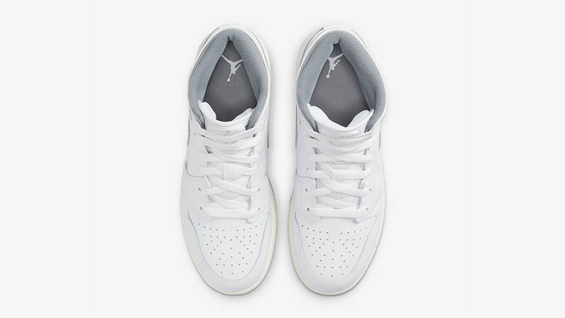 Air Jordan 1 Mid GS Neutral Grey 554725-135 Tp