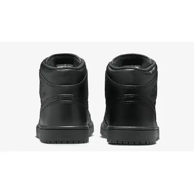 Air Jordan 1 Mid Triple Black 554724-093 Back
