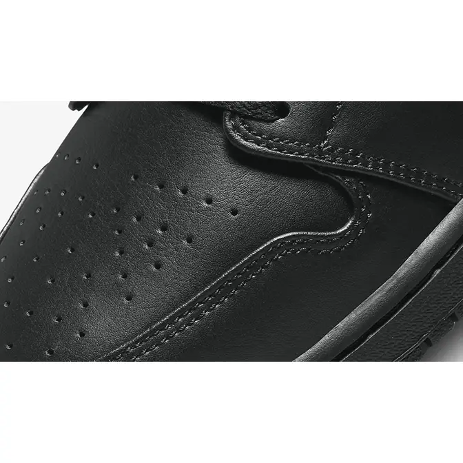 Air Jordan 1 Mid Triple Black 554724-093 Detail