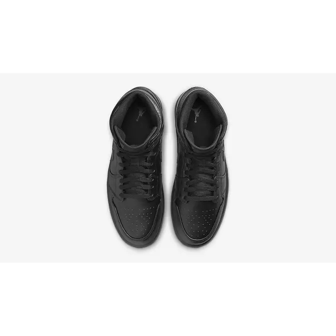 Air Jordan 1 Mid Triple Black | Where To Buy | 554724-093 | The Sole ...