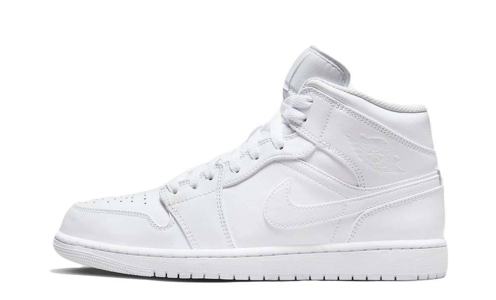 Air Jordan 1 Mid Triple White