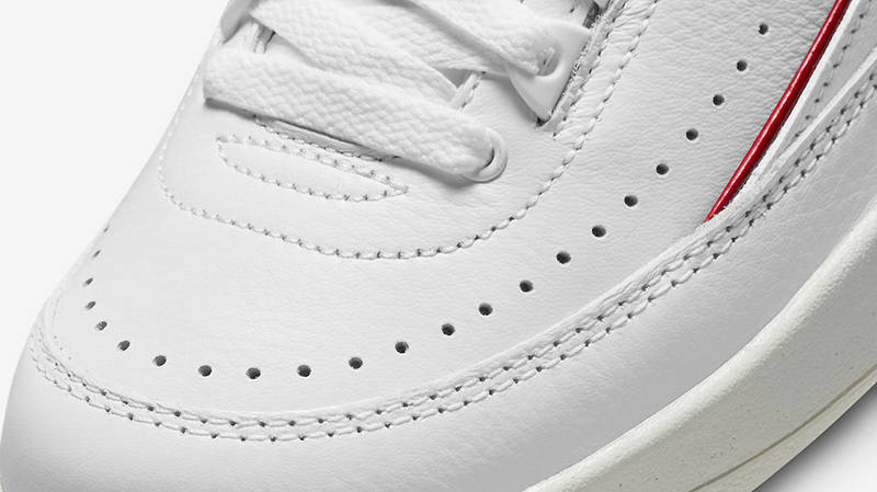 Air Jordan 2 Low UNC to Chicago DX4401-164 Detail