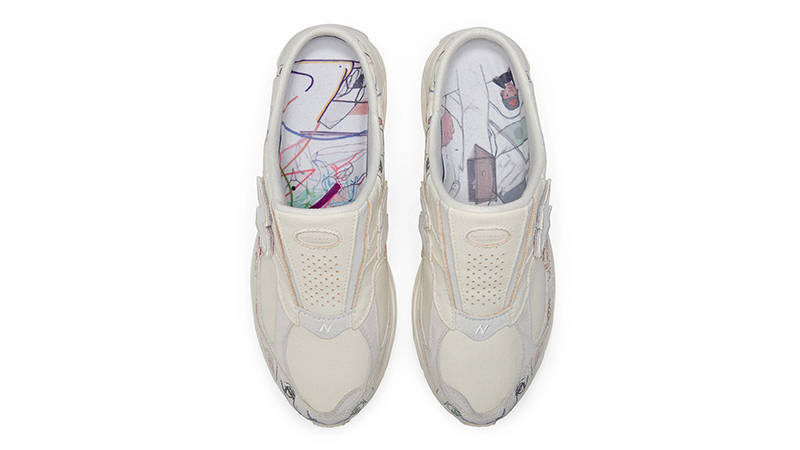 Bryant Giles x New Balance 2002R Mule White M2002RM1 Top